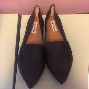 Black Steve Madden flat loafers